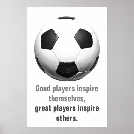 Inspirerend Soccer Football Uniek Kunstwerk Poster (Voorkant)