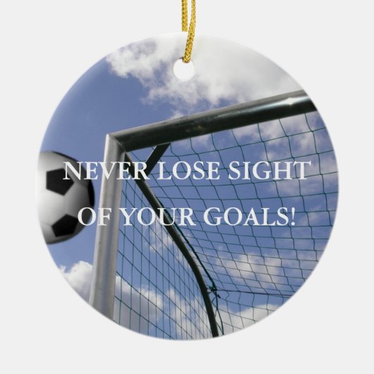 Inspirerend Soccer Goals Ornament (Voorkant)