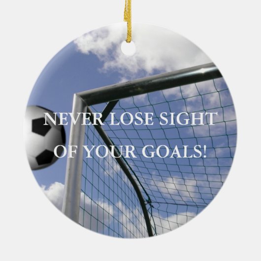 Inspirerend Soccer Goals Ornament (Achterkant)