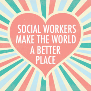 Inspirerend sociaal werk Citaat sociaal werkers Sticker