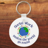 Inspirerend sociaal werk Wereldcitaat Sleutelhanger (Achterkant)