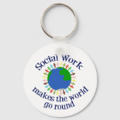 Inspirerend sociaal werk Wereldcitaat Sleutelhanger (Achterkant)