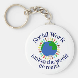 Inspirerend sociaal werk Wereldcitaat Sleutelhanger