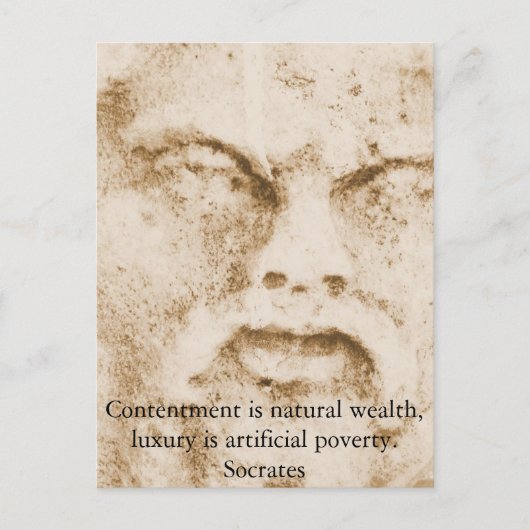 Inspirerend SOCRATES-citaat Briefkaart (Voorkant)