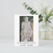 Inspirerend SOCRATES-citaat Briefkaart (Staand voorkant)