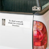 Inspirerend SOCRATES-citaat Bumpersticker (Op Truck)