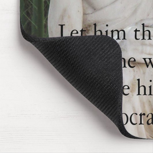 Inspirerend SOCRATES-citaat Muismat (Hoek)