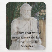 Inspirerend SOCRATES-citaat Muismat (Voorkant)