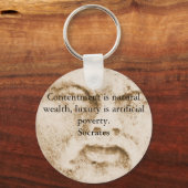 Inspirerend SOCRATES-citaat Sleutelhanger (Voorkant)
