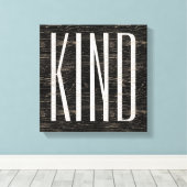 Inspirerend Soort Woord Kunst Rustiek 4 Letters Canvas Afdruk (Insitu (Houten vloer))