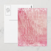 Inspirerend Sparkle Quote Briefkaart (Voorkant / Achterkant)