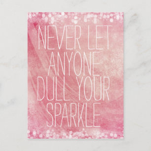 Inspirerend Sparkle Quote Briefkaart