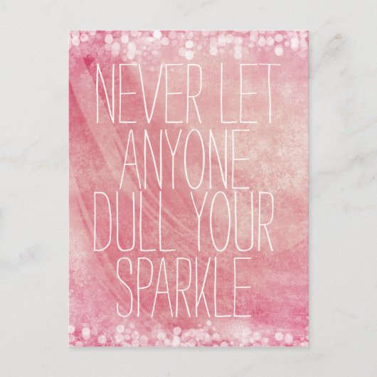 Inspirerend Sparkle Quote Briefkaart (Voorkant)