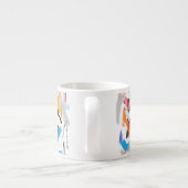 Inspirerend spatten van espresso kop (Achterkant)