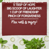 Inspirerend speciaal recept voor een gelukkig huwe theedoek (Gevouwen)