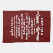 Inspirerend speciaal recept voor een gelukkig huwe theedoek (Horizontaal)