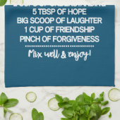 Inspirerend speciaal recept voor een gelukkig huwe theedoek (Gevouwen)