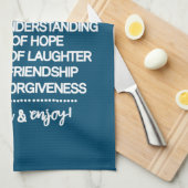 Inspirerend speciaal recept voor een gelukkig huwe theedoek (Quarter Fold)