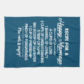 Inspirerend speciaal recept voor een gelukkig huwe theedoek (Horizontaal)