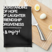 Inspirerend speciaal recept voor een gelukkig huwe theedoek (Quarter Fold)