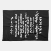 Inspirerend speciaal recept voor een gelukkig huwe theedoek (Horizontaal)