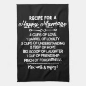 Inspirerend speciaal recept voor een gelukkig huwe theedoek (Verticaal)