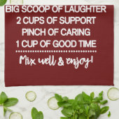 Inspirerend speciaal recept voor vriendschap theedoek (Gevouwen)