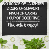 Inspirerend speciaal recept voor vriendschap theedoek (Gevouwen)