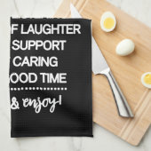 Inspirerend speciaal recept voor vriendschap theedoek (Quarter Fold)