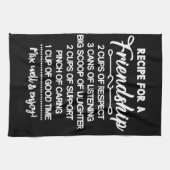 Inspirerend speciaal recept voor vriendschap theedoek (Horizontaal)