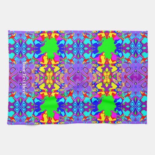 Inspirerend spiegeleffect abstract kunstpatroon theedoek (Horizontaal)