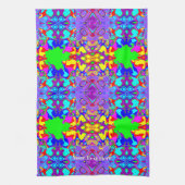 Inspirerend spiegeleffect abstract kunstpatroon theedoek (Verticaal)