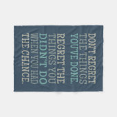 Inspirerend SPIJT fleece deken (Voorkant (Horizontaal))