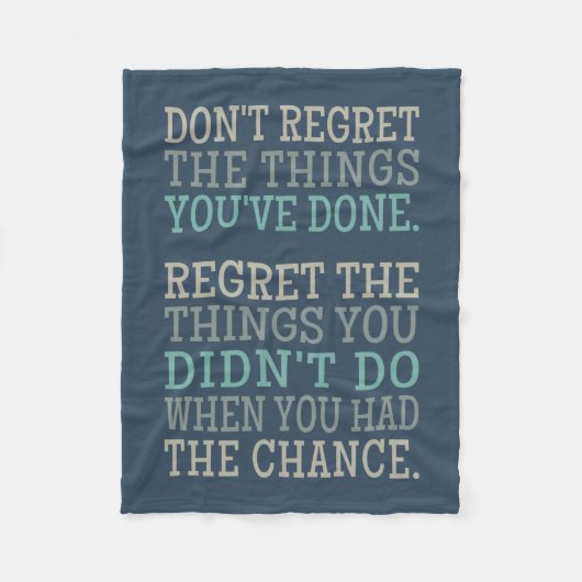 Inspirerend SPIJT fleece deken (Voorkant)