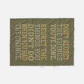 Inspirerend SPIJT fleece deken (Voorkant (Horizontaal))