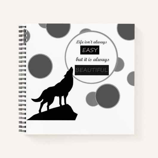 Inspirerend spiraalvormige schetsboek notitieboek (Voorkant)