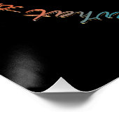 Inspirerend Spiral Quote Peach & Aqua Dragonfly Perfect Poster (Hoek)