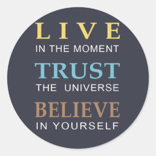 Inspirerend Spiritueel bericht Ronde Sticker