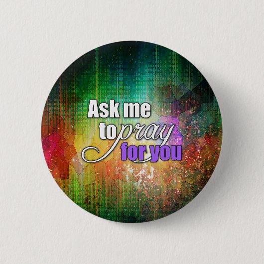 Inspirerend Spiritueel Christelijk gebed Ronde Button 5,7 Cm (Voorkant)
