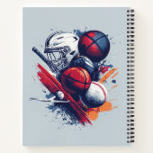 Inspirerend sport thema Notitieboek (Achterkant)