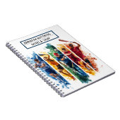 Inspirerend sport thema Spiral Photo Notitieboek (Rechterzijde)