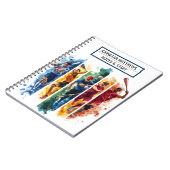 Inspirerend sport thema Spiral Photo Notitieboek (Linkerzijde)
