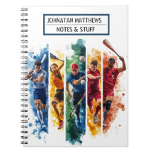 Inspirerend sport thema Spiral Photo Notitieboek