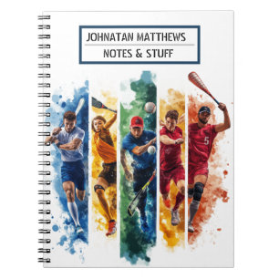 Inspirerend sport thema Spiral Photo Notitieboek