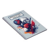 Inspirerend sport thema Spiral Photo Notitieboek (Rechterzijde)