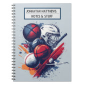 Inspirerend sport thema Spiral Photo Notitieboek (Voorkant)