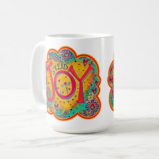 Inspirerend Spread Joy Inspirivity Coffee Mok (Voorkant links)