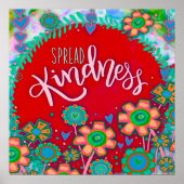 Inspirerend Spread Kindness Klaslokaal Leraar Poster (Voorkant)