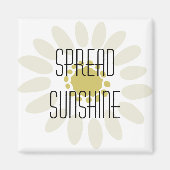 Inspirerend spread Sunshine Yellow Flower Magneet (Voorkant)