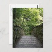 Inspirerend (Spreuken 3:6) Briefkaart (Voorkant / Achterkant)